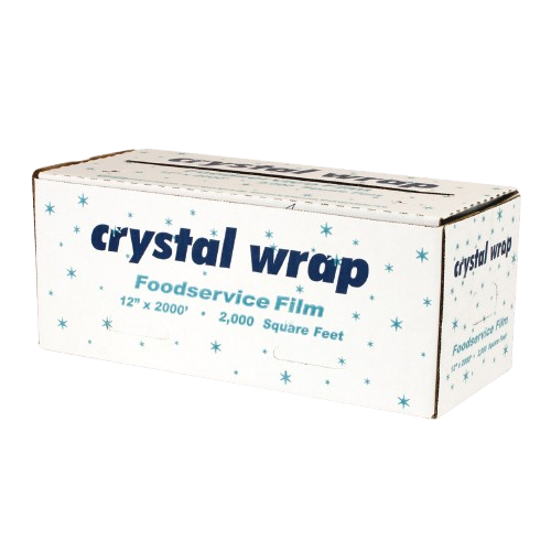 Plastic Food Film Roll 12" X 2000' - 1 Roll