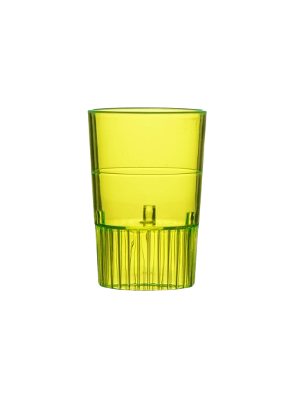 Fineline Quenchers Hard Plastic Shooter Glass Yellow 1 oz. 4110-Y - 500/Case