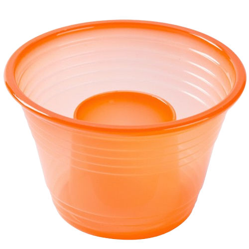 Fineline Quenchers Neon Orange Two Part (1 oz. Inner & 2.75 oz. Outer) Blaster Shot Glass 4112-ORG- 500/Case