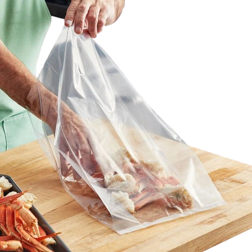 Clear Poly Food Bag 10" x 4" x 20" - 1000/Case