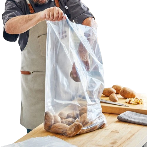 Poly Food Bag Clear 12" x 8" x 30" 2 Mil - 250/Case