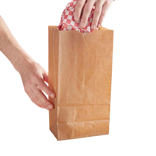 Brown Paper Goods Plain Waxed Bag Kraft #8 1407-BNK - 1000/Case