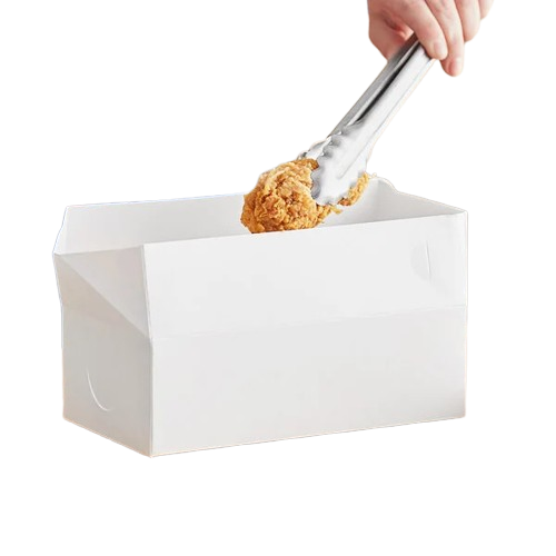 Take Out Lunch/Chicken Box with Fast Top White 9" x 5" x 3"  - 250/Case