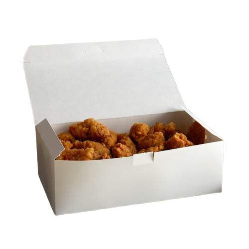 Take Out Dinner/Chicken Box with Tuck Top White 9" x 5" x 4-1/2" - 250/Case