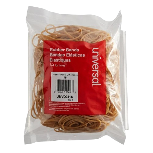 Rubber Band Beige #16 1/4 lb. - 475/Bag