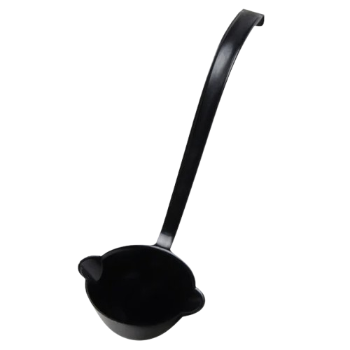 Fineline Black Plastic Disposable Ladle 1.75 oz. 530.BK