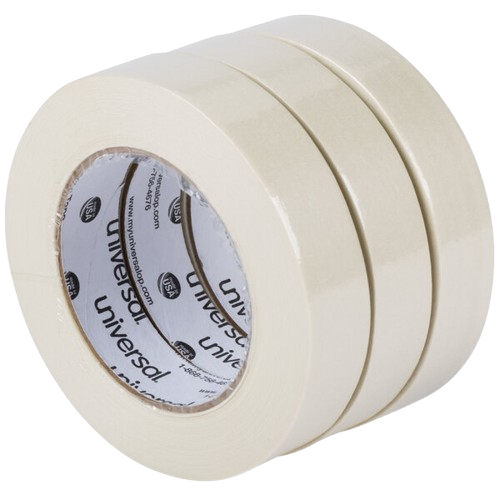 Universal Masking Tape White 0.70" x 60 Yards - 6/Pack