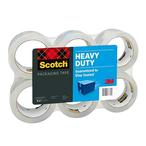 Scotch Heavy Duty Shipping Packaging Tape 1.88" x 60.15 yd - 6/Pack