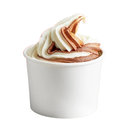 Paper Frozen Yogurt / Food Cup White 12 oz. - 1000/Case