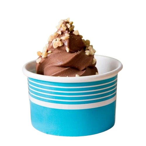 Paper Frozen Yogurt / Food Cup Blue 8 oz. - 1000/Case