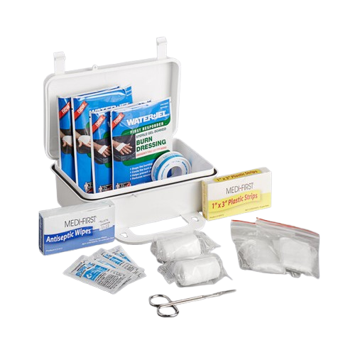 Plastic First Aid Burn Kit Basic