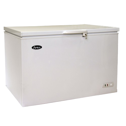 Atosa Solid Top Chest Freezer With White Coat & Steel Exterior 40" W