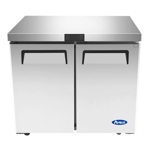 Atosa Two-Section Stainless Steel Undercounter Freezer 36" W