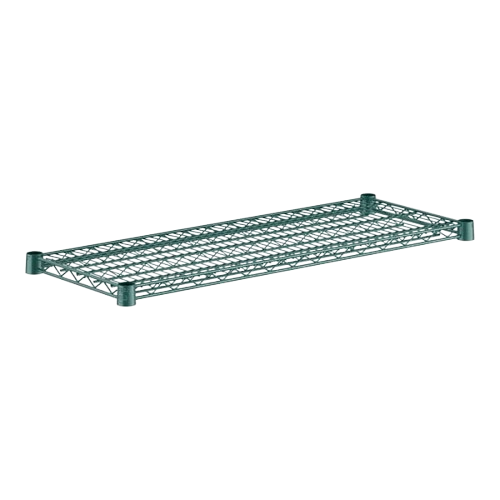 Klinger's Wire Shelf Green  Epoxy 36" W x 14" D