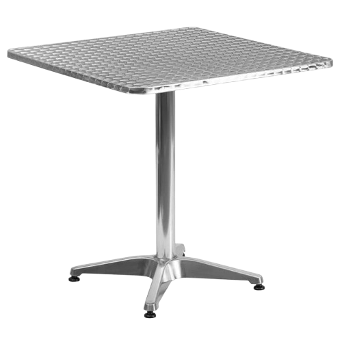 CLEARANCE Flash Furniture Square Aluminum Indoor/Outdoor Table with Base 24"