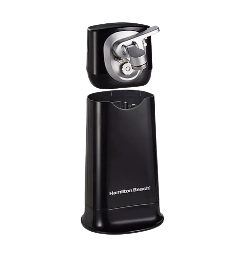 Hamilton Beach FlexCut Electric Can Opener Black with Chrome Accents