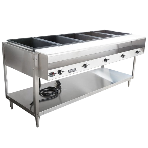 Vollrath ServeWell® Hot Food Table With 5 Wells 76" W