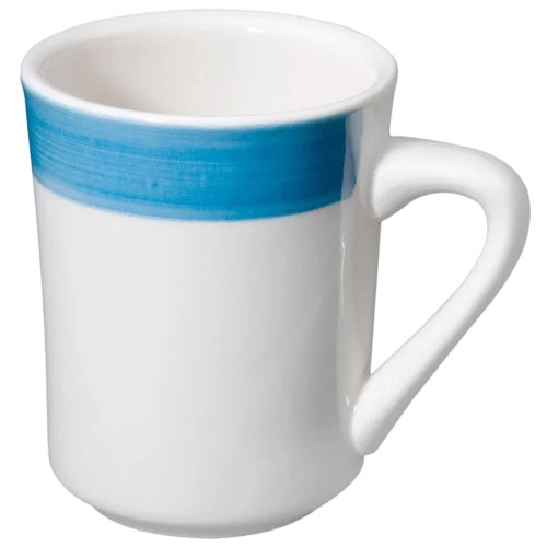 CAC China Rainbow Tierra Mug Blue 8-1/2 oz. R-17-BLU