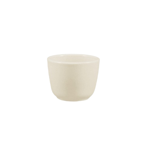 CAC China Franklin Chinese Style Ceramic Tea Cup 4.5 oz. European White FR-45 - 36/Case