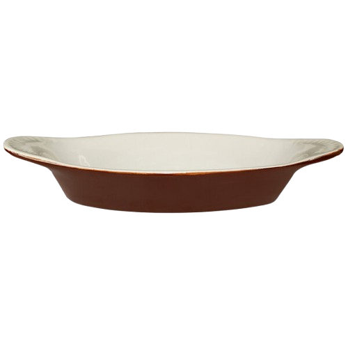 International Tableware Two-Tone Stoneware Rarebit Brown and Ivory 12 oz. WRO-12-B