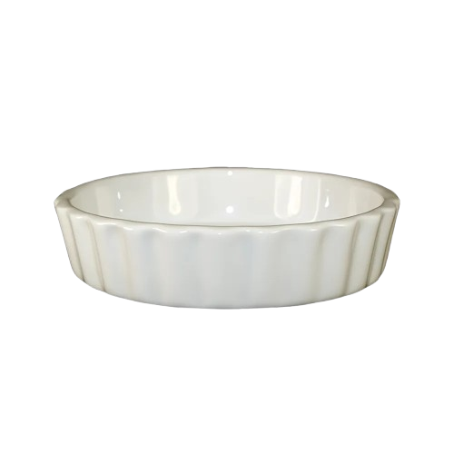 International Tableware Ceramic Crème Brulee Dish American White 8 oz. SOFR-55-AW - 12/Case