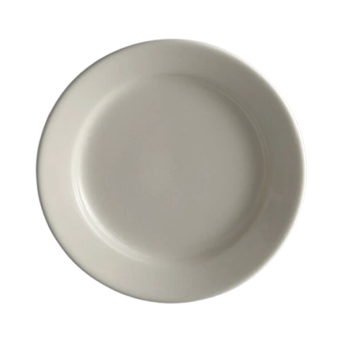 Libbey Ultima Cream White Round Rolled Edge Stoneware Plate 12" PWC-50