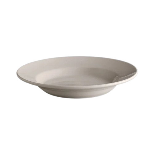 Yanco Ultima Cream White Round Rolled Edge Stoneware Pasta Bowl 20 oz. RE-120 - 12/Case