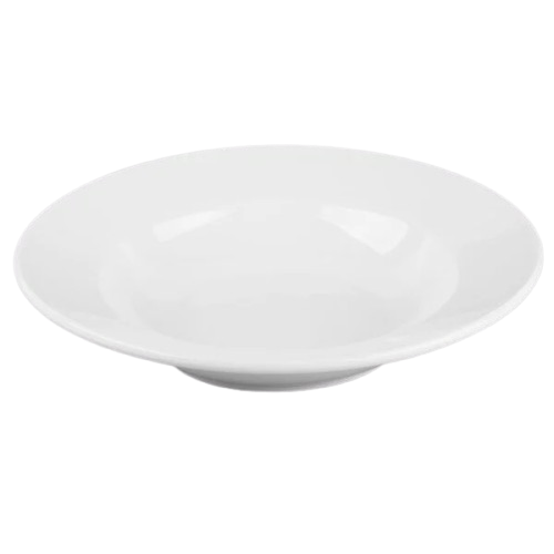 Yanco Ultima Bright White Round Rolled Edge Stoneware Soup Bowl 11 oz. AC-3 - 24/Case