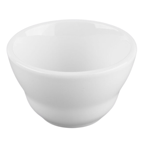 Libbey Ultima Bright White Round Rolled Edge Stoneware Bouillon Cup 7 oz. 840-345-007