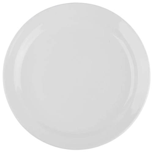 Libbey Ultima Bright White Round Narrow Rim Stoneware Plate 7-1/4" 840-420N-12 - 36/Case