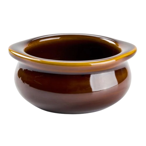 Tuxton DuraTux®© Caramel Onion Soup Crock Ceramic 10 oz. BAS-1003 - 12/Case