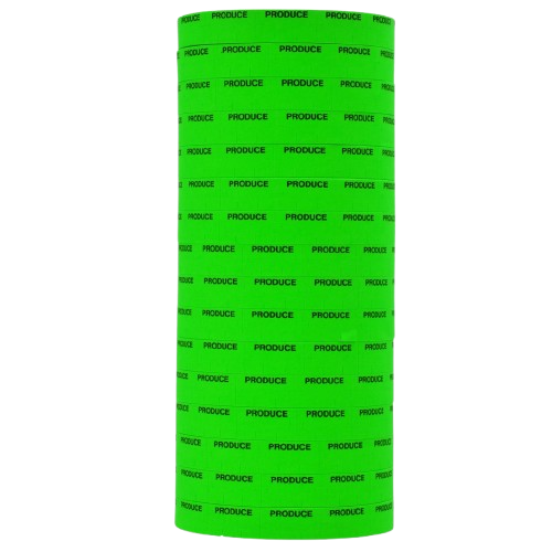 Produce Label Green & Black For Meto Gun - 18,000 Labels Per Box