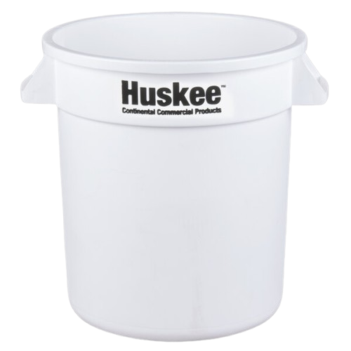 Huskee 10 Gallon White Round Trash Can