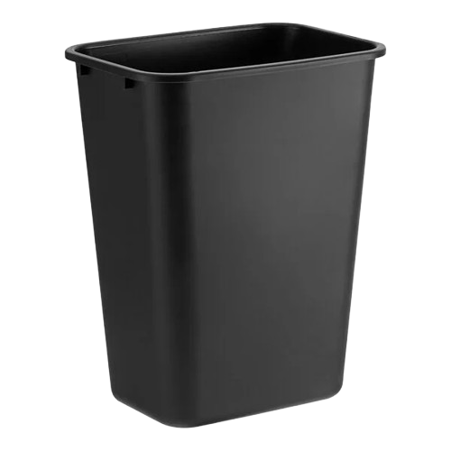 Waste Basket Black 41-1/4 qt