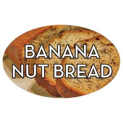Standard Flavor Label Banana Nut Bread - 500/Roll