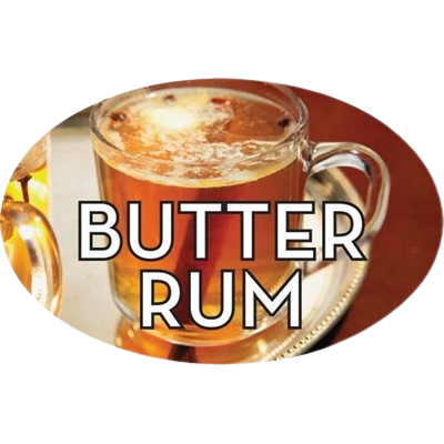 Standard Flavor Label Butter Rum - 500/Roll