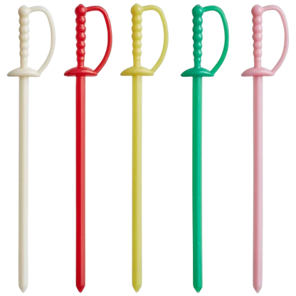 Sword Pick Plastic Assorted Colors 3-1/4" - 1000/Box