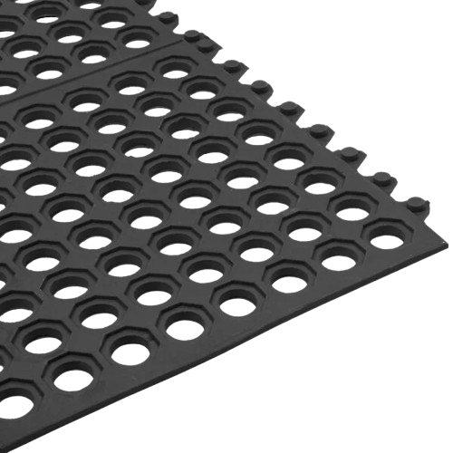 Cactus Mat VIP Prima Connectable Anti-Fatigue Floor Mat Black 3' x 3' - 1/2" Thick 2523-C