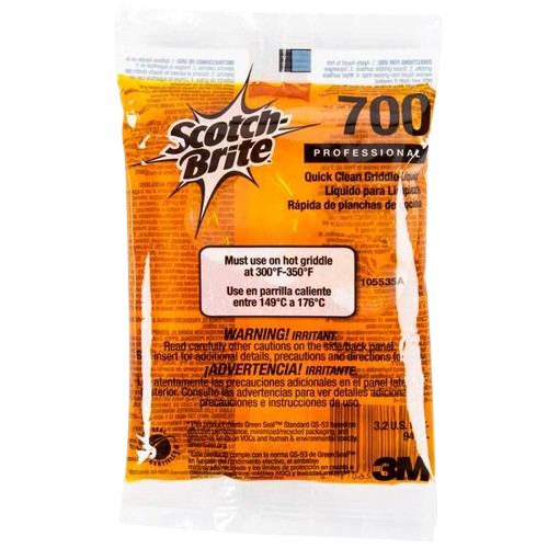 Scotch-Brite™ Liquid Griddle Quick Clean Packet 3.2 oz. 3M 700CC - 10/Pack