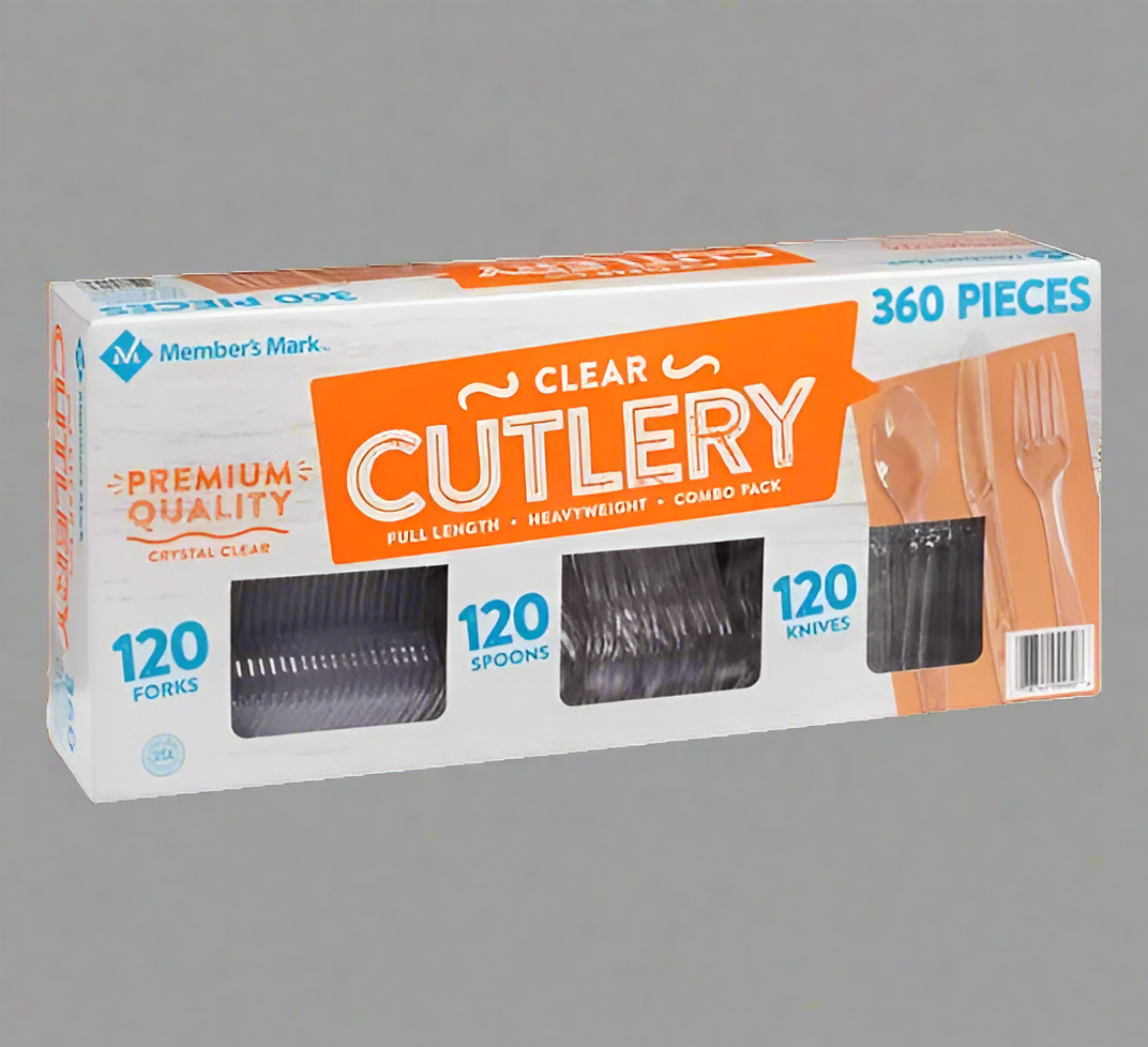 Clear Cutlery Combo Pack - 360/Pack