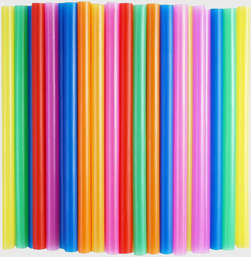 Neon Extra Wide Boba Straw 9" - 500/Pack