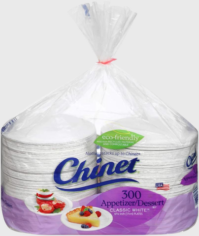 Chinet Classic White Eco Friendly Plate 6-3/4" - 300/Pack