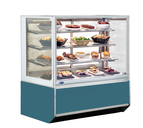 Federal Industries Italian Glass Heated Display Case Floor Standing Model-48" W