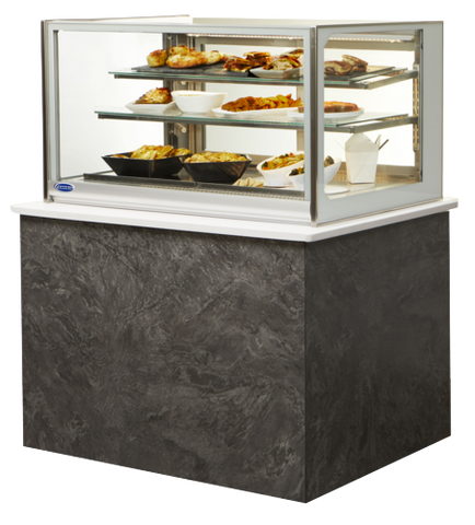 Federal Industries Italian Glass Heated Display Case Counter Display Model