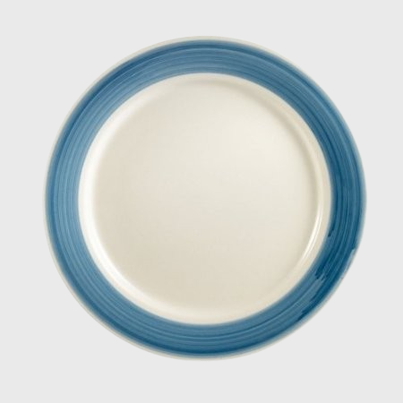 Rainbow Plate Rolled Edge Blue 10-1/2" - 12/Case