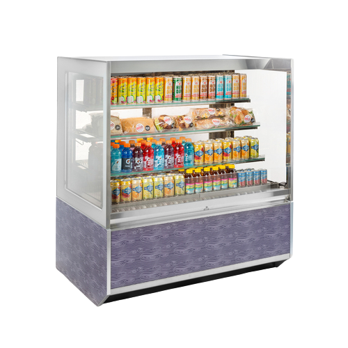 Federal Industries Italian Glass Refrigerated Display Case Self-Service Floor Standing Model