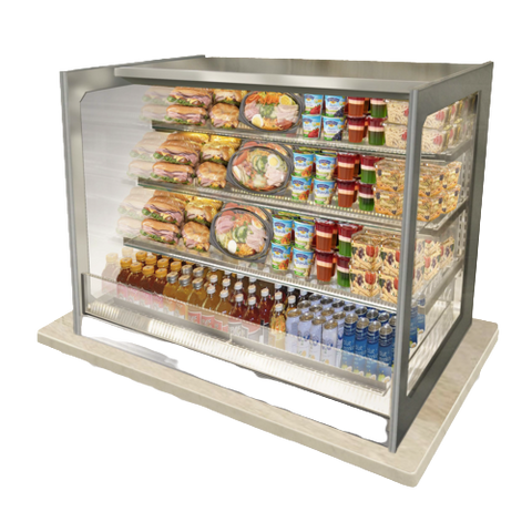 Federal Industries Italian Glass Refrigerated Counter Display Case Self-Service