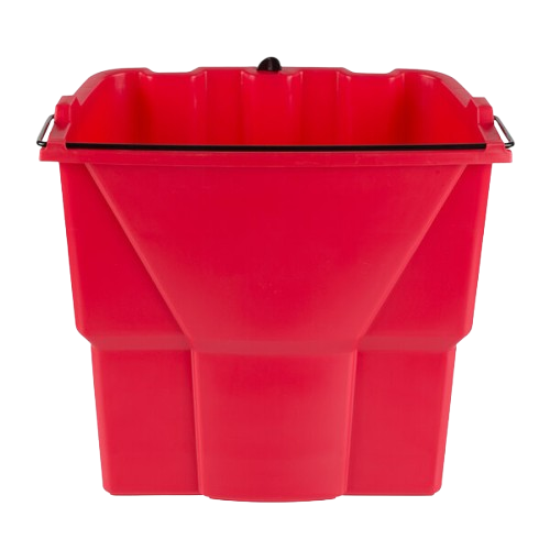 Rubbermaid WaveBrake® 18 Qt. Red Dirty Water Bucket