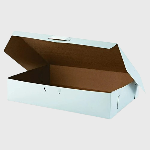 Bakery/Cake Box Lock Corner White 19" x 14" x 4" - 50/case