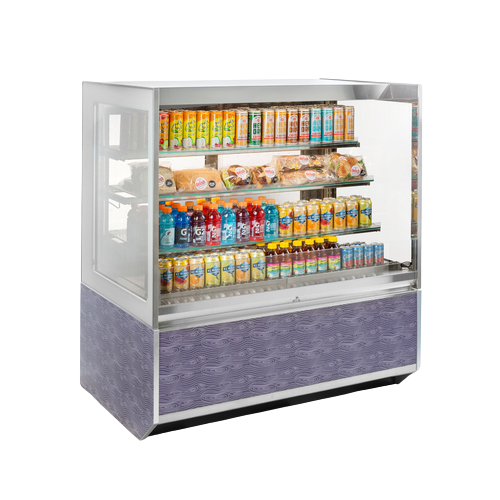 Federal Industries Italian Glass Refrigerated Display Case Self-Serve Floor Standing Model